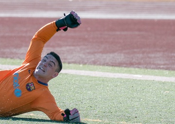 All-Navy soccer team pratice