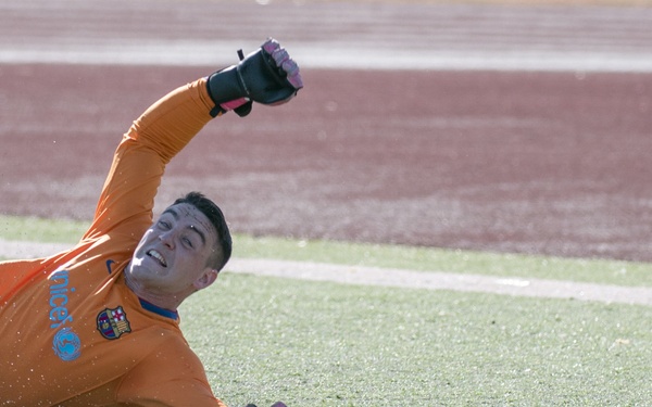All-Navy soccer team pratice