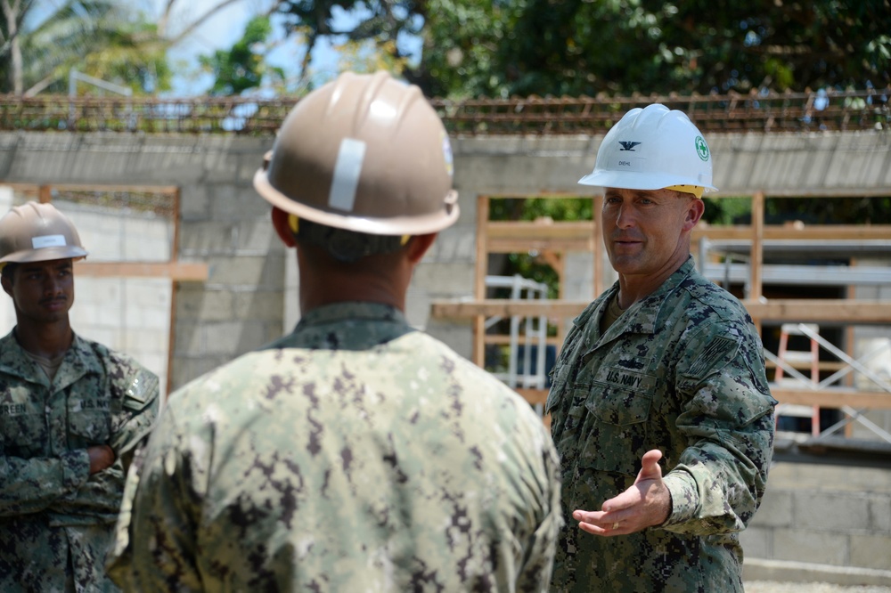 NMCB-5 Sailors build an elementary school in Cebu
