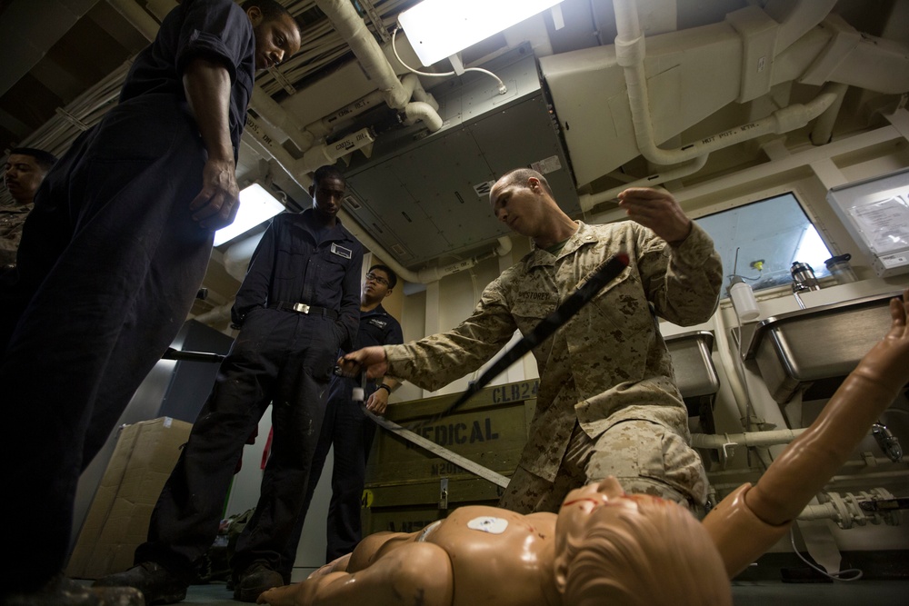 24th MEU: Mass casualty exercise aboard USS New York