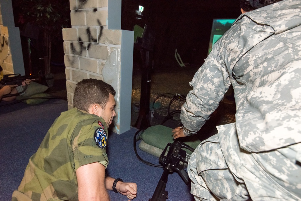 Norwegian forces train in a US Army facility