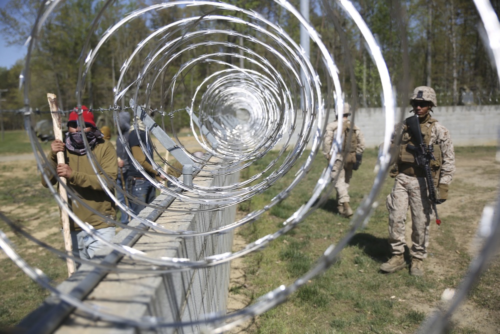 1/2 Marines Conduct Embassy Reinforcement Training