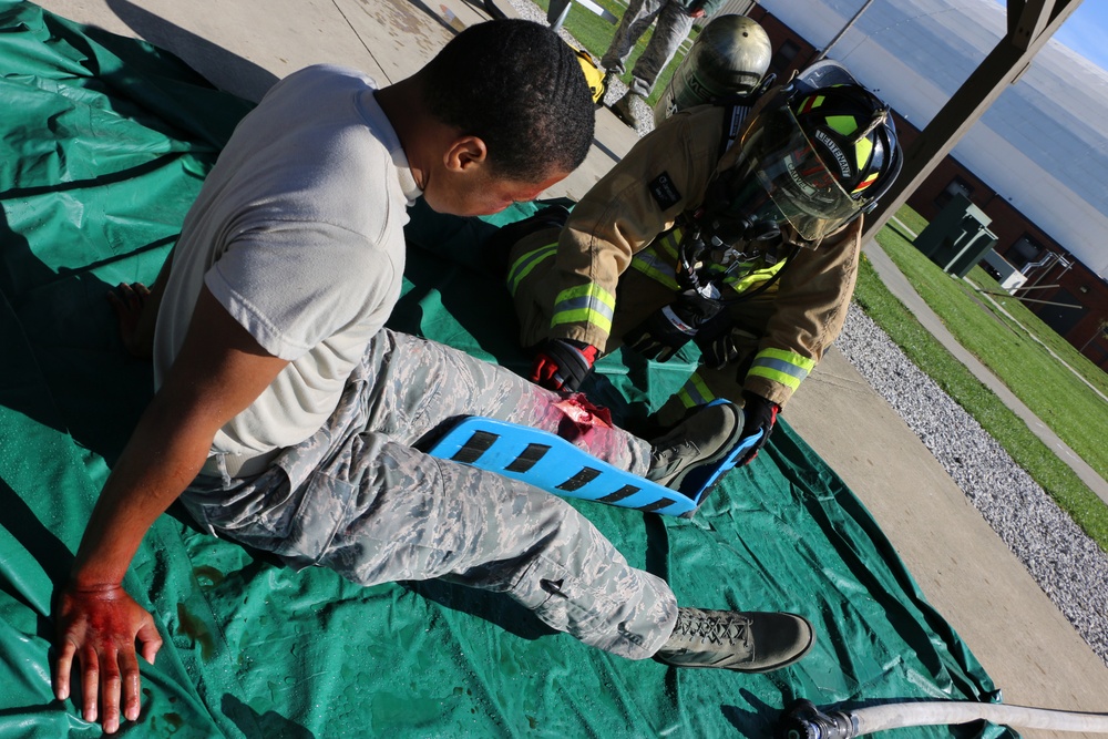 Richland County EMA exercise with Ohio Air Guard