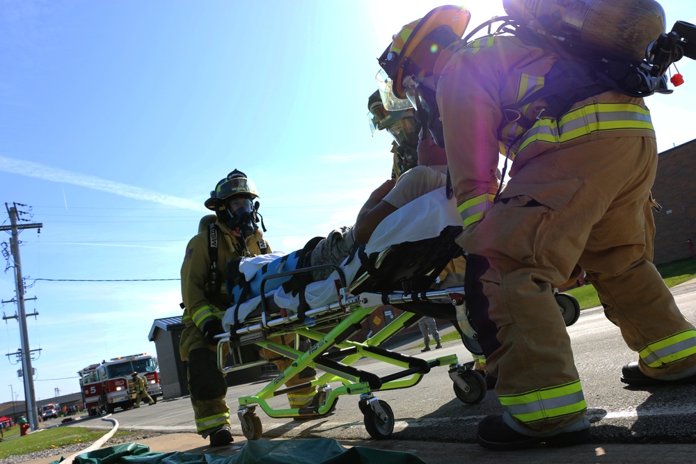 Richland County EMA exercise with Ohio Air Guard