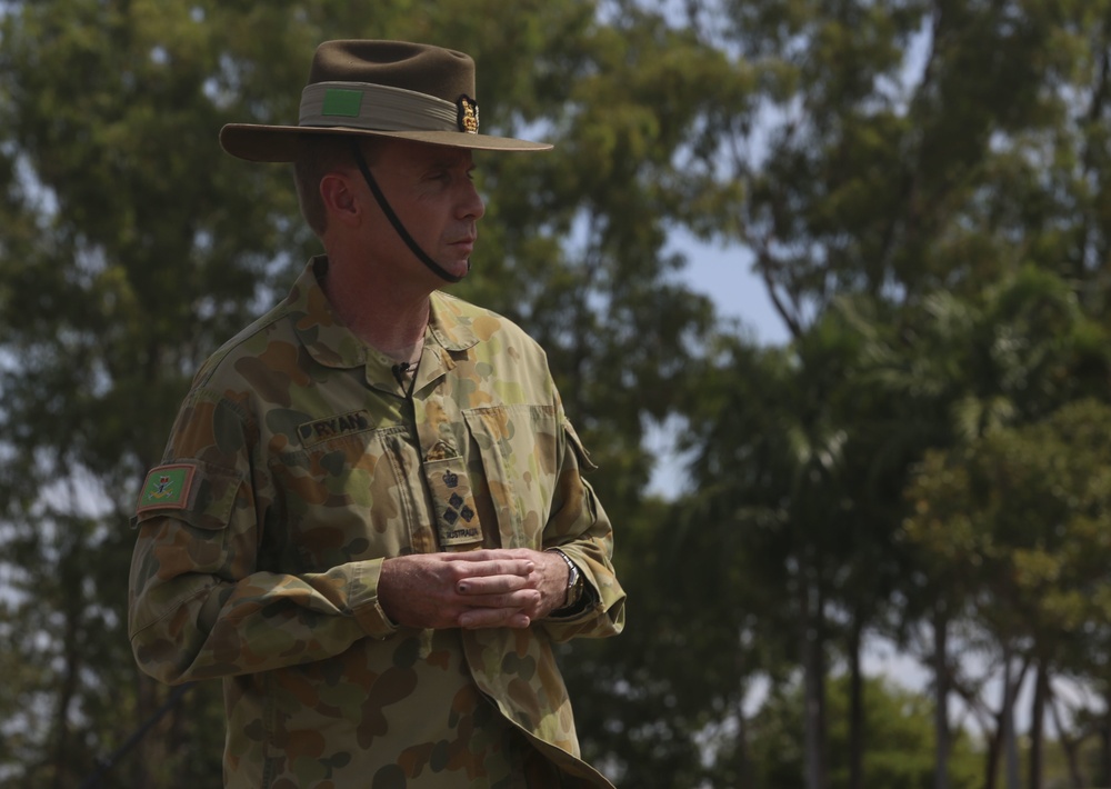 Brigadier Ryan welcomes Marines with Marine Rotational Force – Darwin to Australia