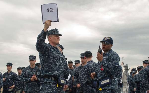 USS George Washington abandon ship drill