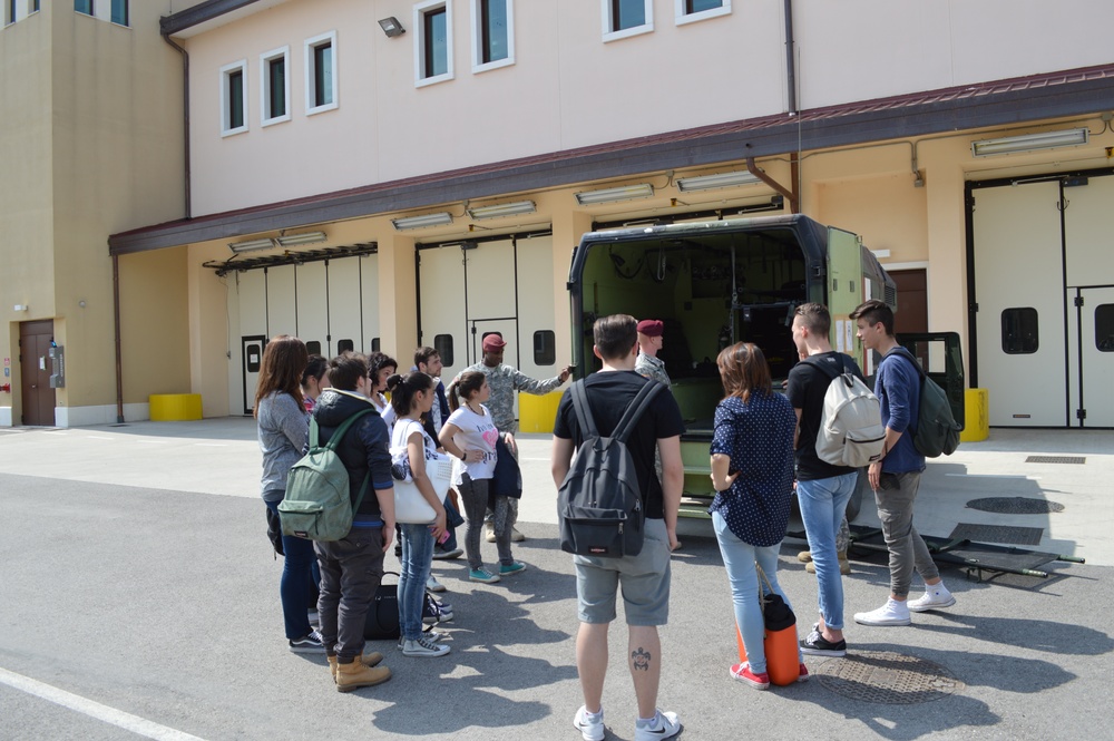 173rd Airborne Brigade mentors students from Pia Societa San Gaetano vocational school