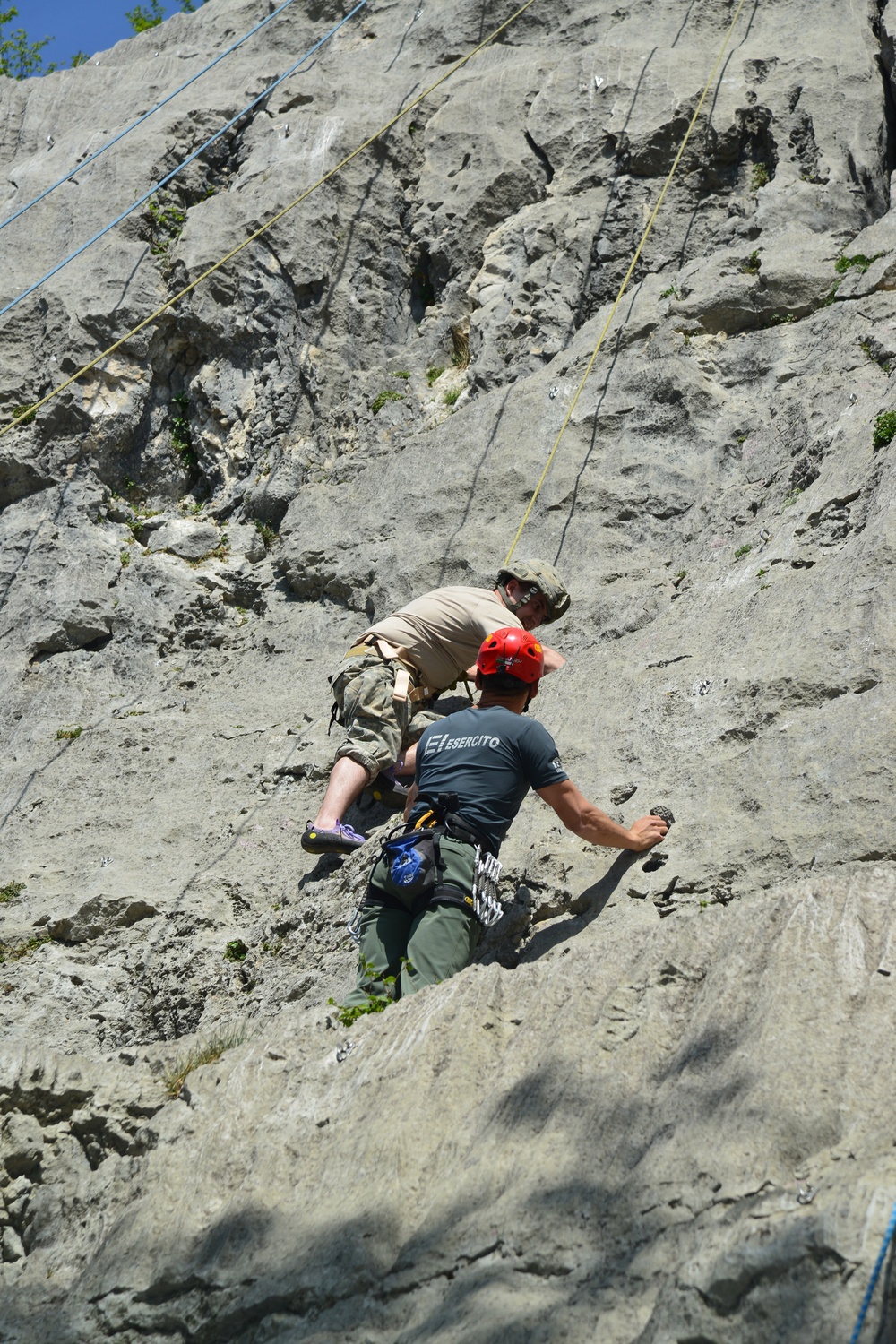 173rd Brigade Special Troops Battalion, 173rd Airborne Brigade, Mountain Training  in Arco April 15 , 2015