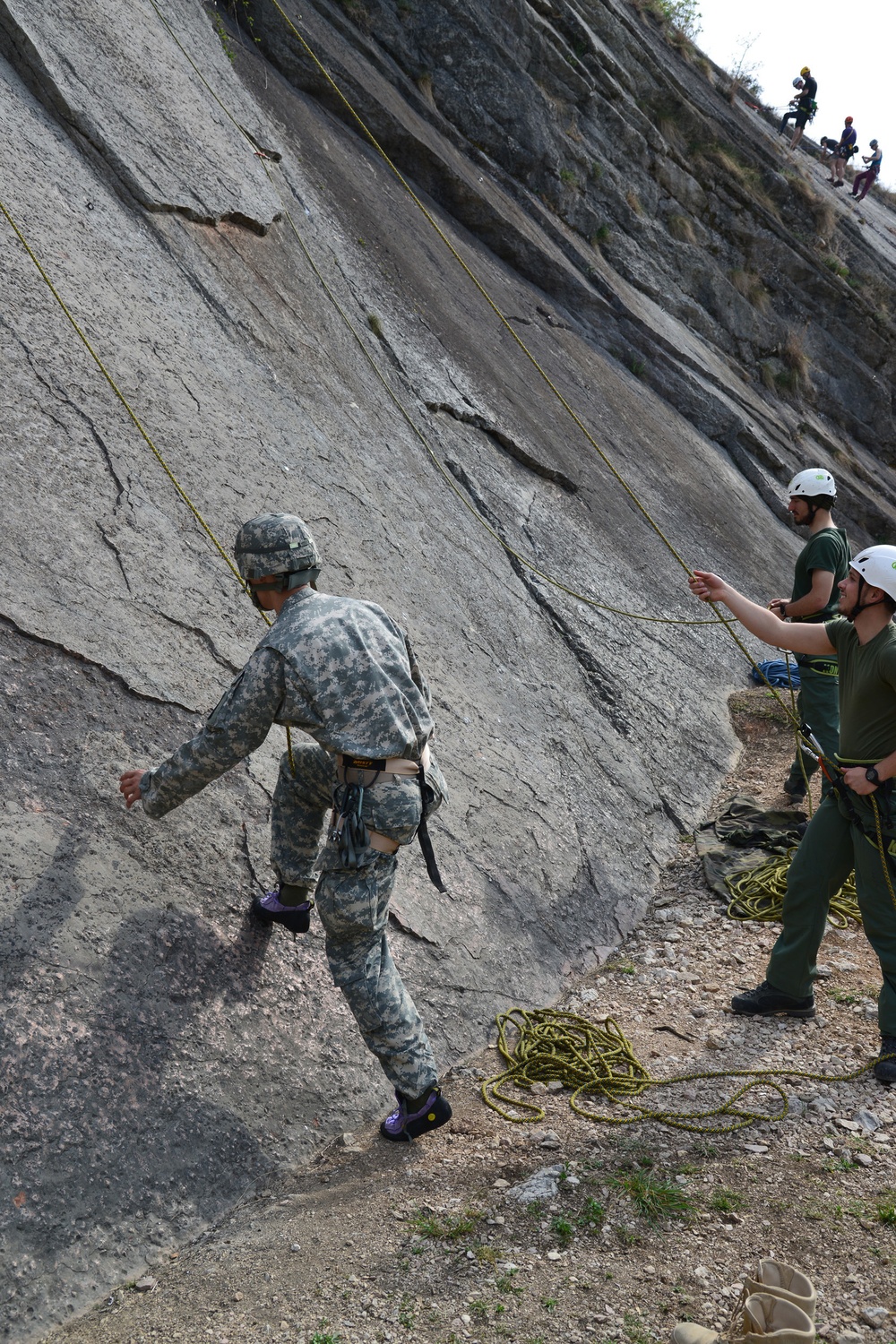 173rd Brigade Special Troops Battalion, 173rd Airborne Brigade, Mountain Training  in Arco April 15 , 2015