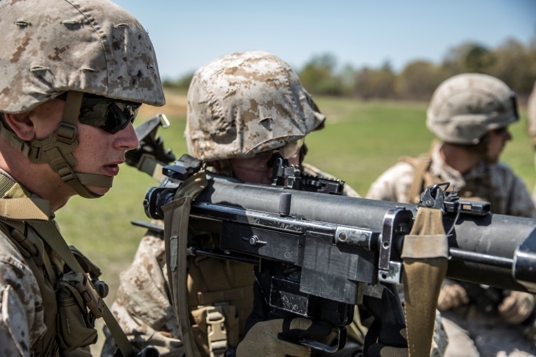 1/2 stays vigilant during squad live-fire exercise