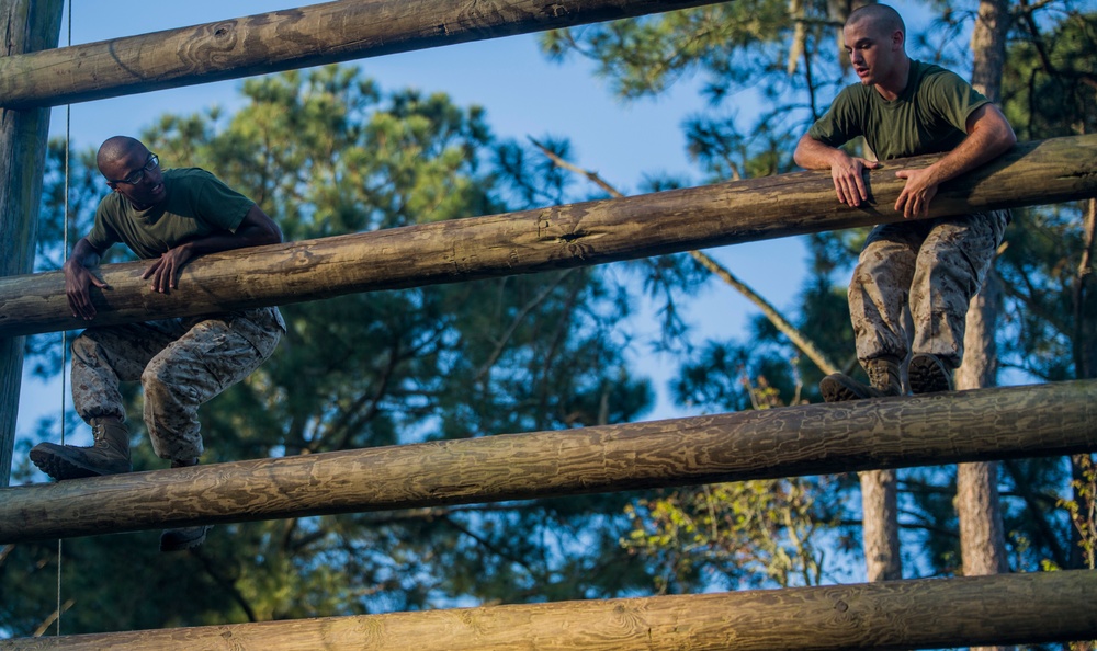 Marine recruits conquer Confidence Course on Parris Island