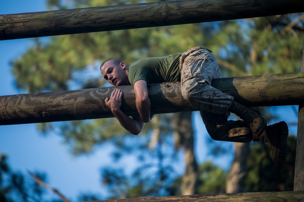 Marine recruits conquer Confidence Course on Parris Island