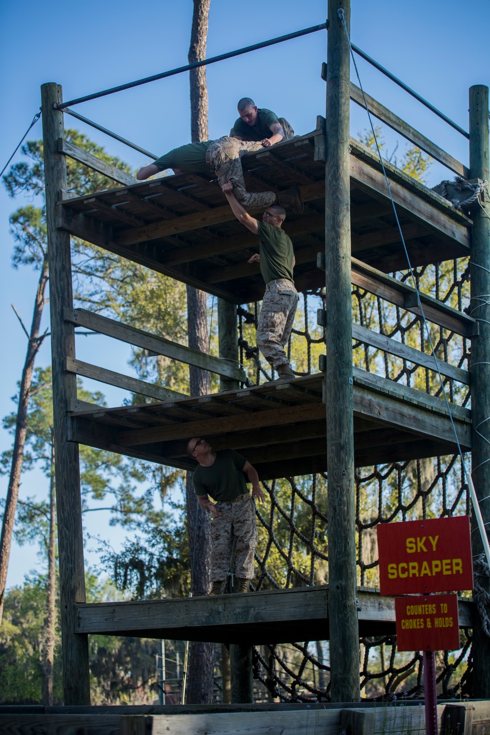Marine recruits conquer Confidence Course on Parris Island