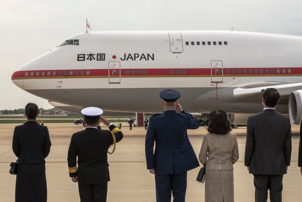 A spectacular farewell to PM Abe at Joint Base Andrews