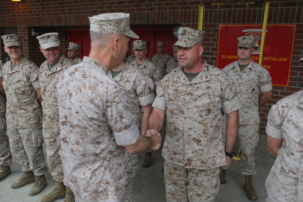 CMC visits 2nd Maintenance Battalion