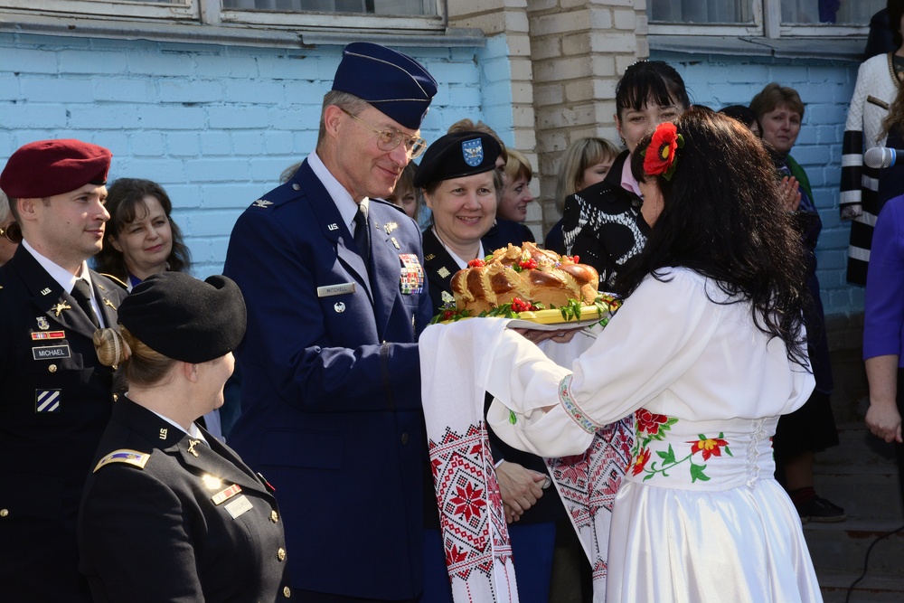 US, Ukraine property delivery ceremony