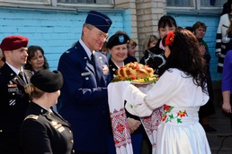 US, Ukraine property delivery ceremony