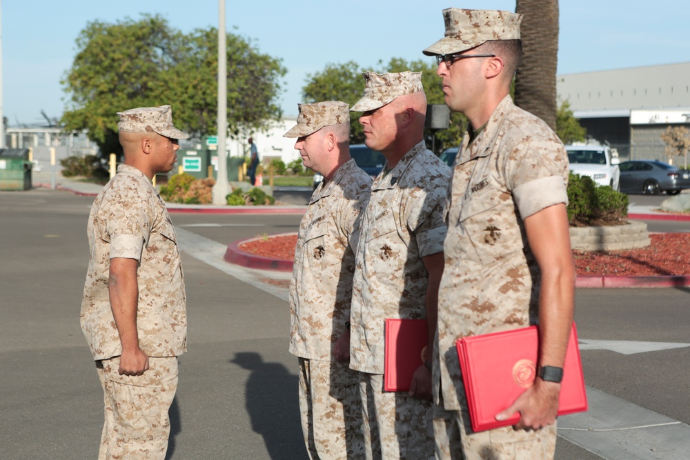 MCAS Miramar monthly promotion ceremony