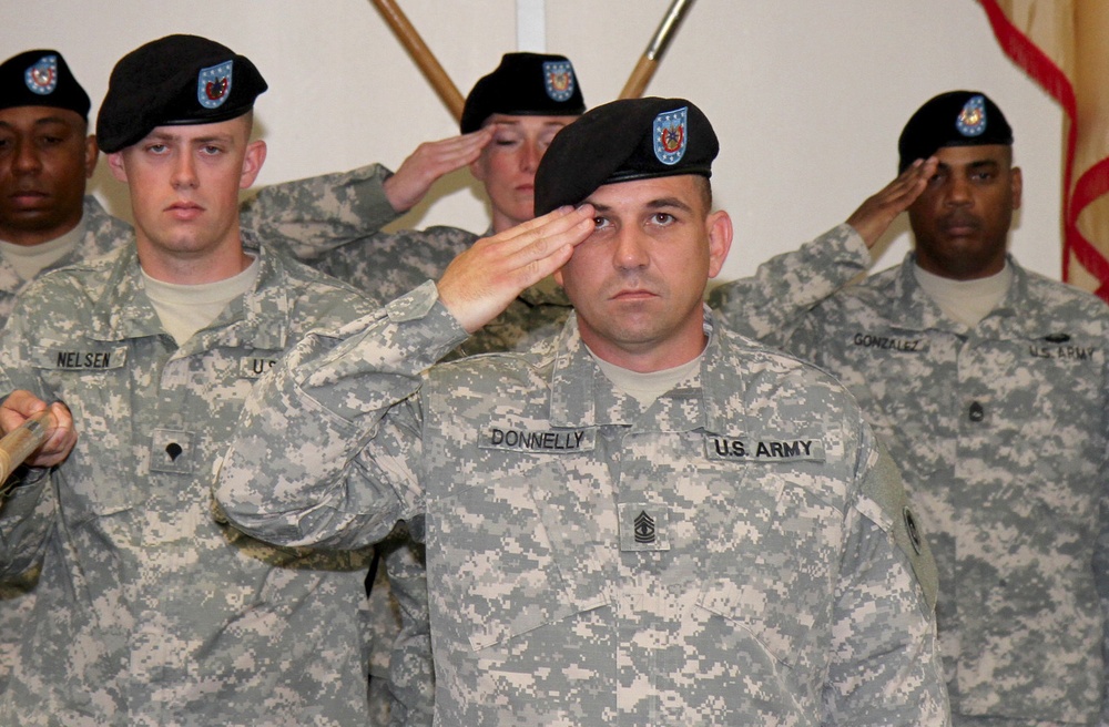 1st TSC, Headquarters and Headquarters Company welcomes new command team