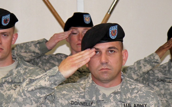 1st TSC, Headquarters and Headquarters Company welcomes new command team