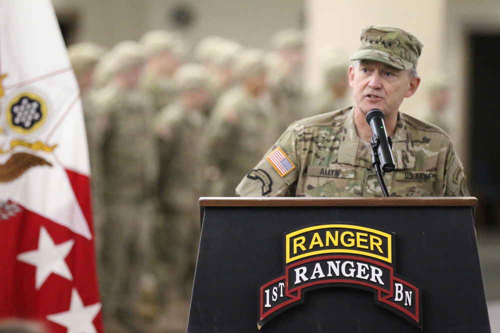 1st Ranger Battalion award ceremony