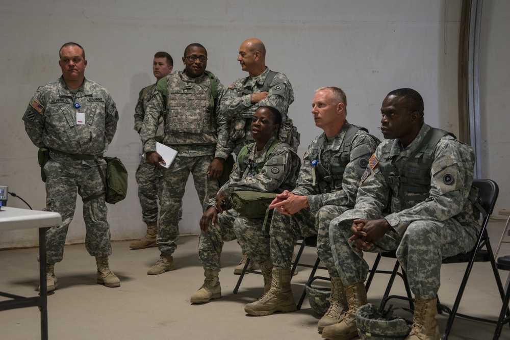 Brig. Gen. Elwell visits the National Training Center