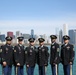 Army Reserve soldiers present the colors during NFL draft