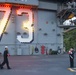 USS George Washington - Evening colors