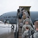 Airmen board a KC-135 refueling tanker