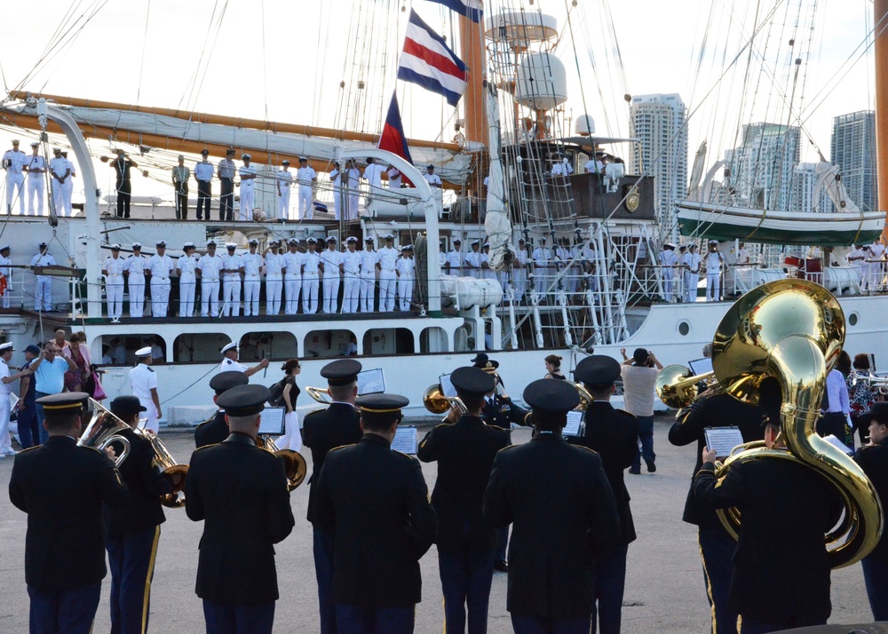 Chilean Navy departure ceremony