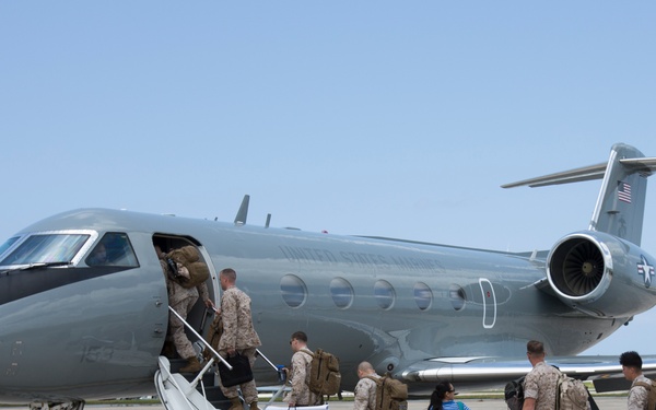 U.S. Marines depart for Nepal