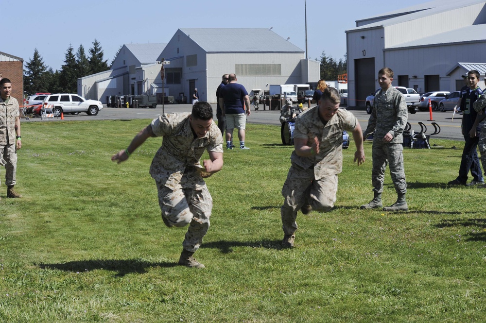 MCSFBn - Bangor Sailors and Marines participate in NFL Draft 2015