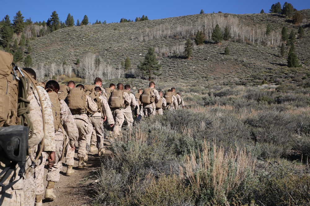 Integrated Task Force Marines conduct MCOTEA pilot test aboard Mountain Warfare Training Center, Bridgeport, Calif.