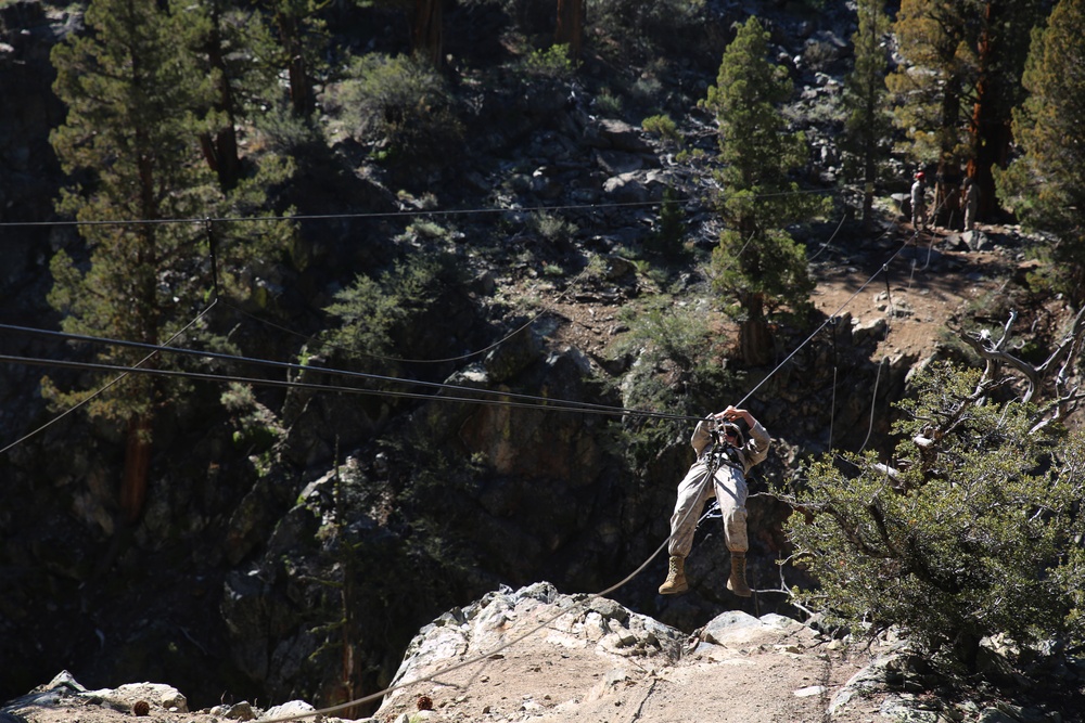 Integrated Task Force Marines conduct MCOTEA pilot test aboard Mountain Warfare Training Center, Bridgeport, Calif.