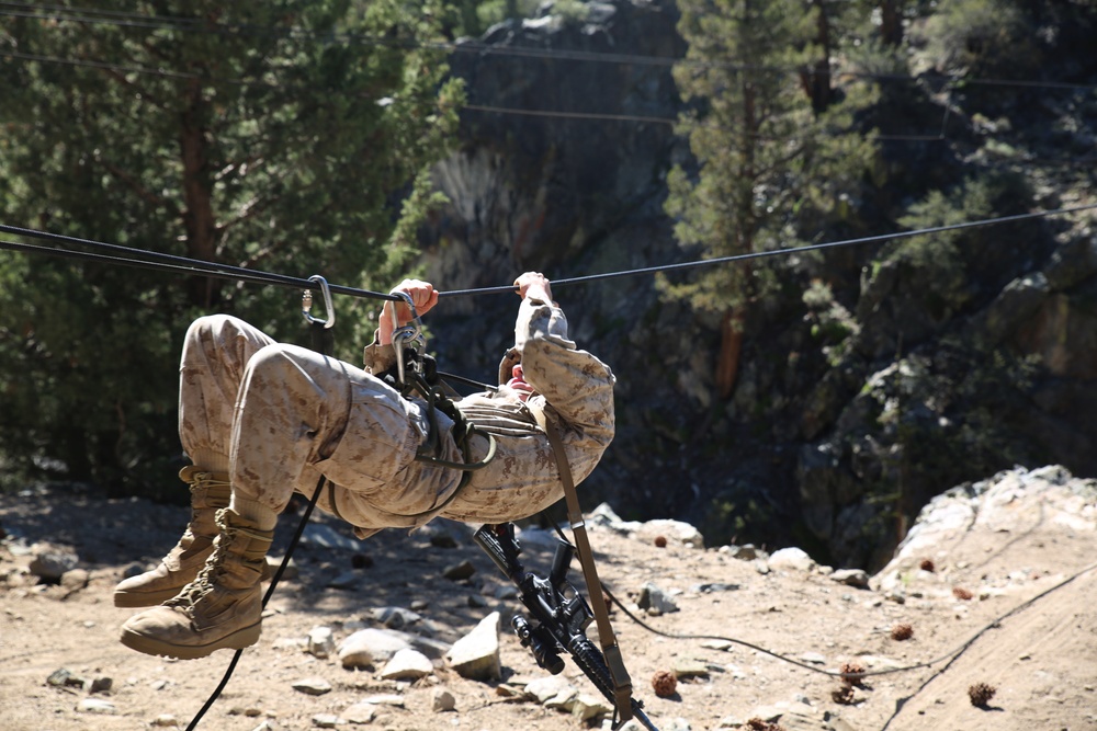 Integrated Task Force Marines conduct MCOTEA pilot test aboard Mountain Warfare Training Center, Bridgeport, Calif.