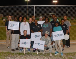 Soldiers march to 'Take Back the Night'