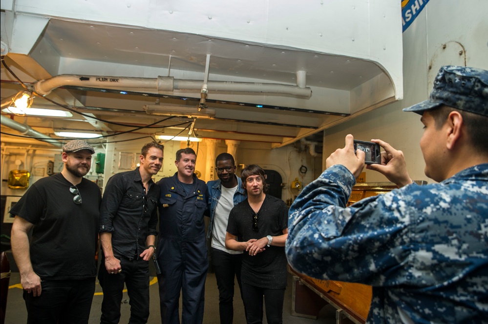 Plain White T's tour USS George Washington