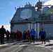 Flight deck firefighting drill