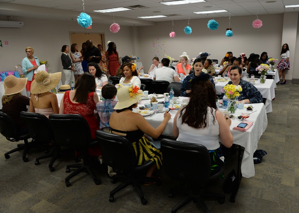 Naval Station Mayport's Fleet and Family Support Center English tea