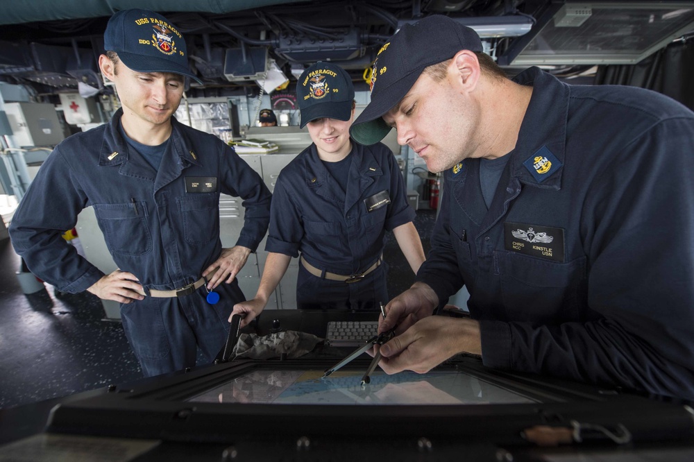 USS Farragut daily operations