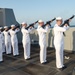 USS New York burial at sea ceremony
