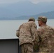 Soldiers spot dolphins in port of Batumi