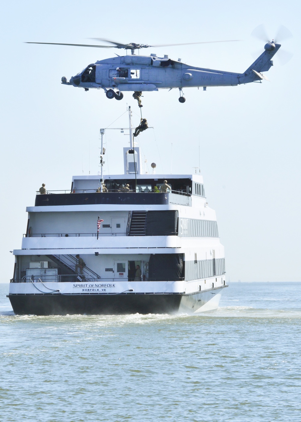 Observing the US Coast Guard Maritime Security Response Team in action