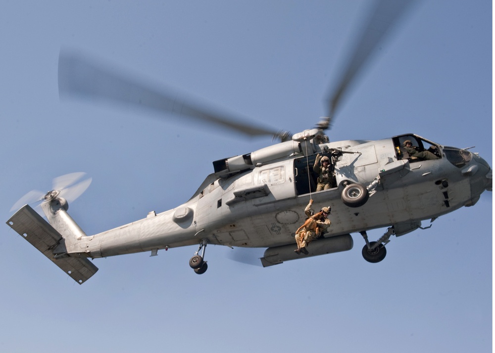 Observing the US Coast Guard Maritime Security Response Team in action