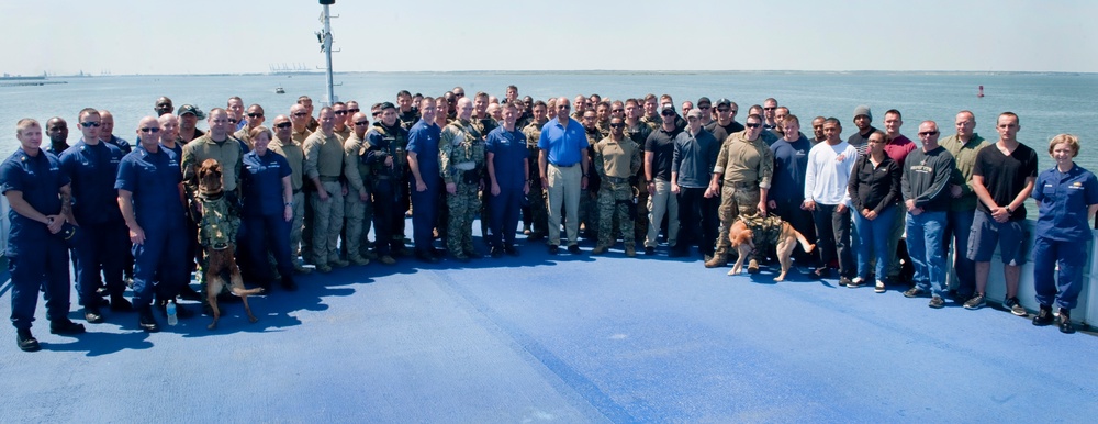 Observing the US Coast Guard Maritime Security Response Team in action