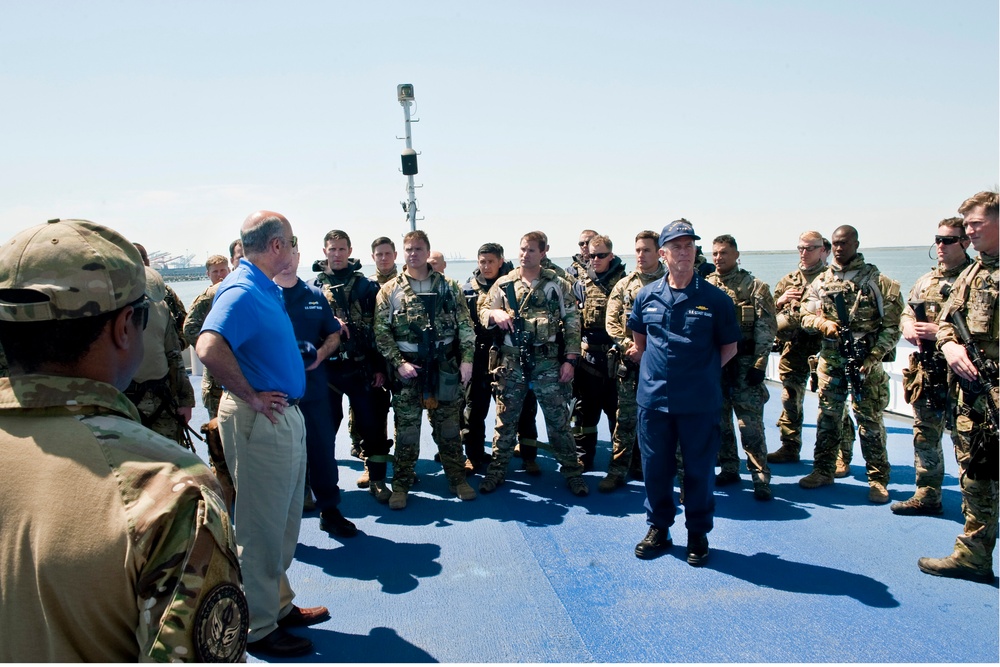 Observing the US Coast Guard Maritime Security Response Team in action