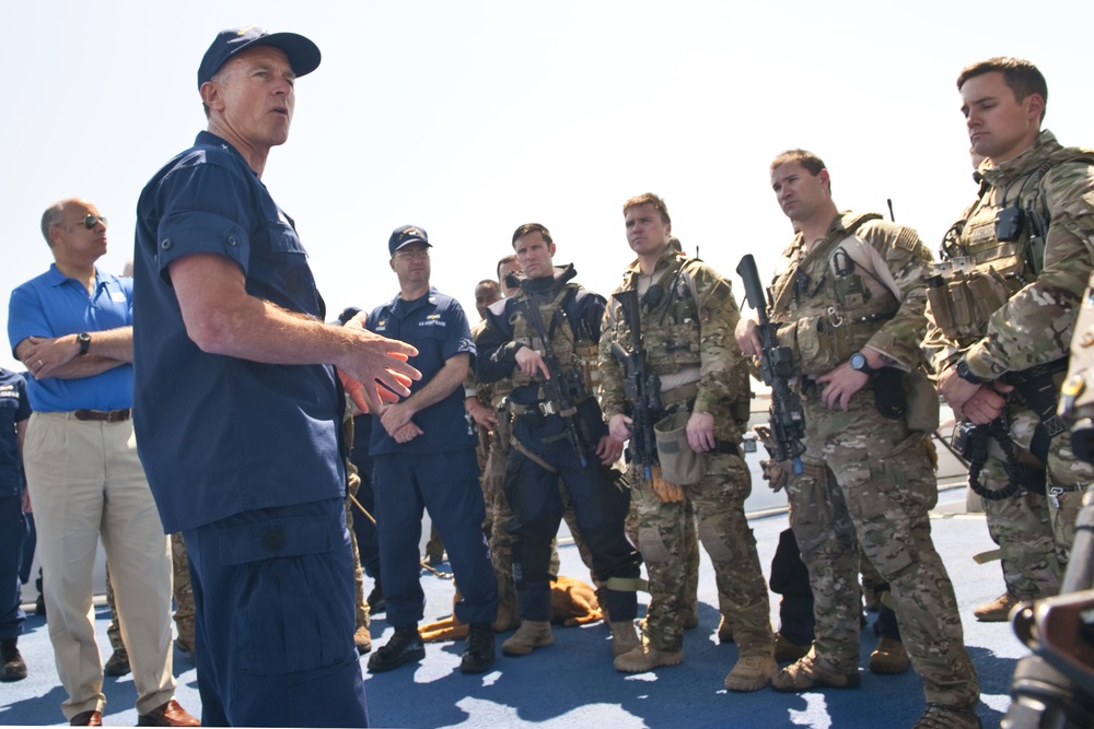 Observing the US Coast Guard Maritime Security Response Team in action