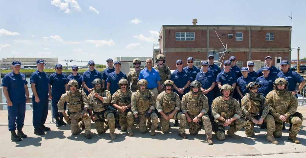 Observing the US Coast Guard Maritime Security Response Team in action