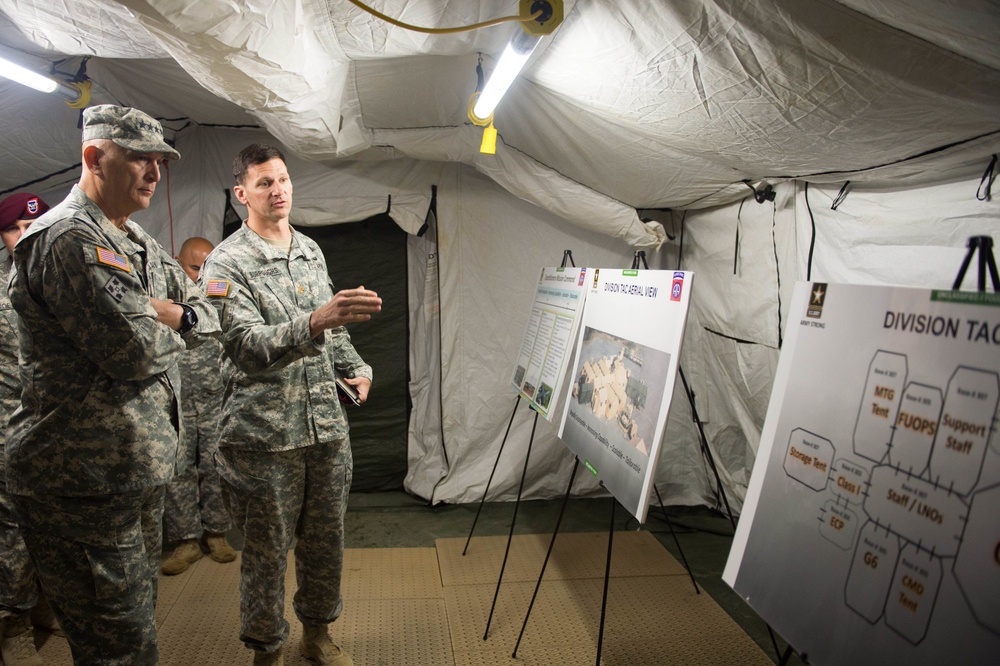 Chief of Staff visits with 82nd Airborne