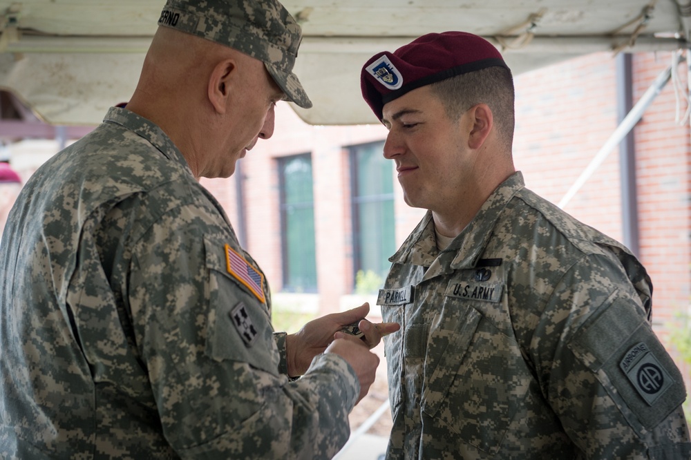 Chief of Staff visits with 82nd Airborne